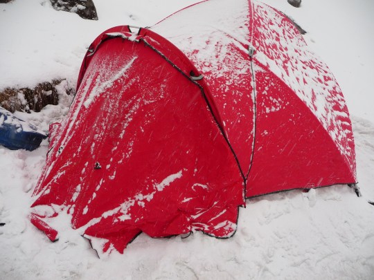 Our tent at Rupina La Base Camp