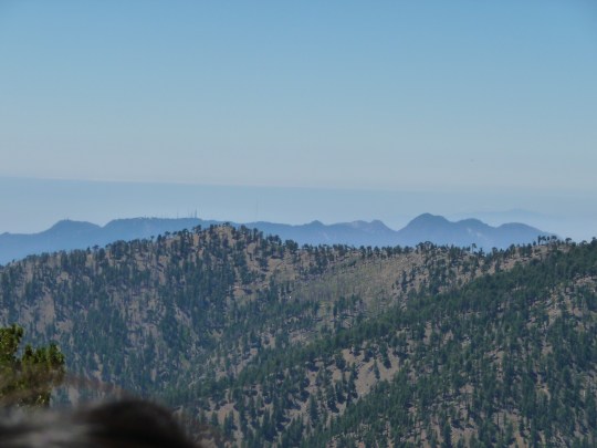 The view northeast toward Mt Wilson and Los Angeles
