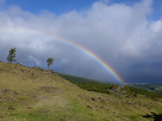 Rainbow over the Kaupo Gap Trail